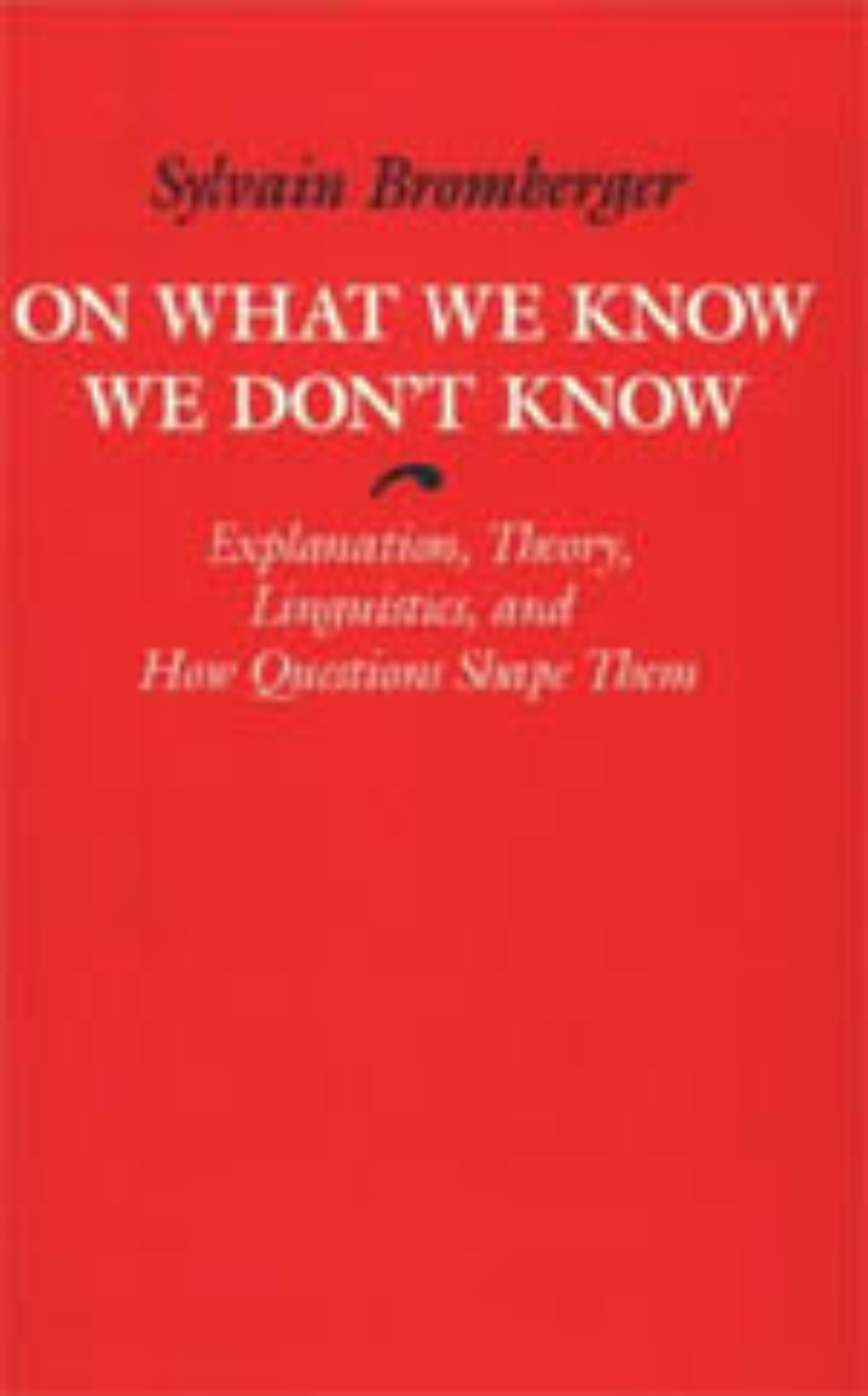On What We Know We Don’t Know