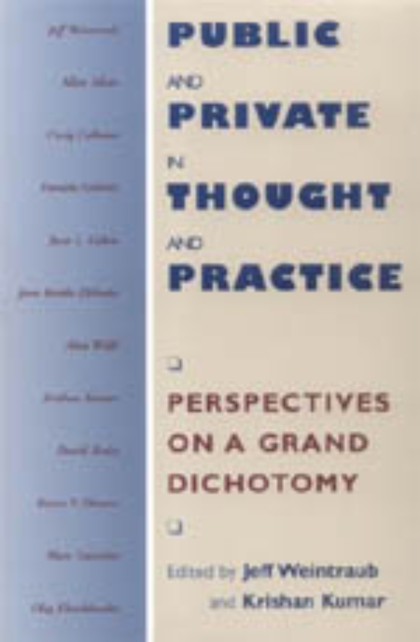 Public and Private in Thought and Practice