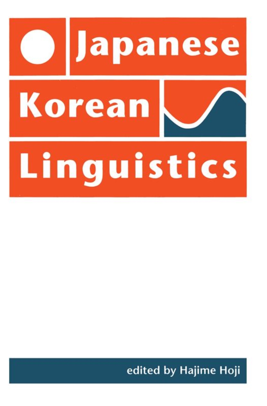 Japanese/Korean Linguistics, Volume 1