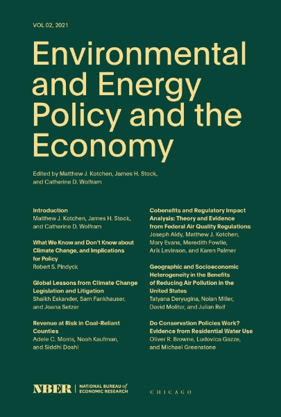 Environmental and Energy Policy and the Economy: Volume 2
