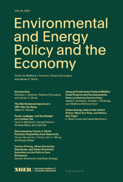 Environmental and Energy Policy and the Economy: Volume 4