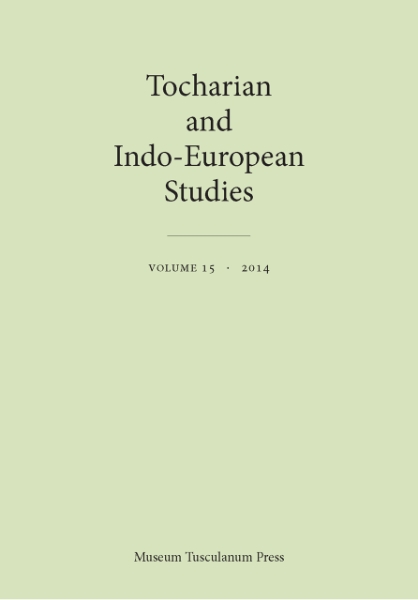 Tocharian and Indo-European Studies, Volume 15