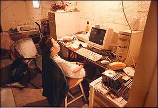 Sam in computer room