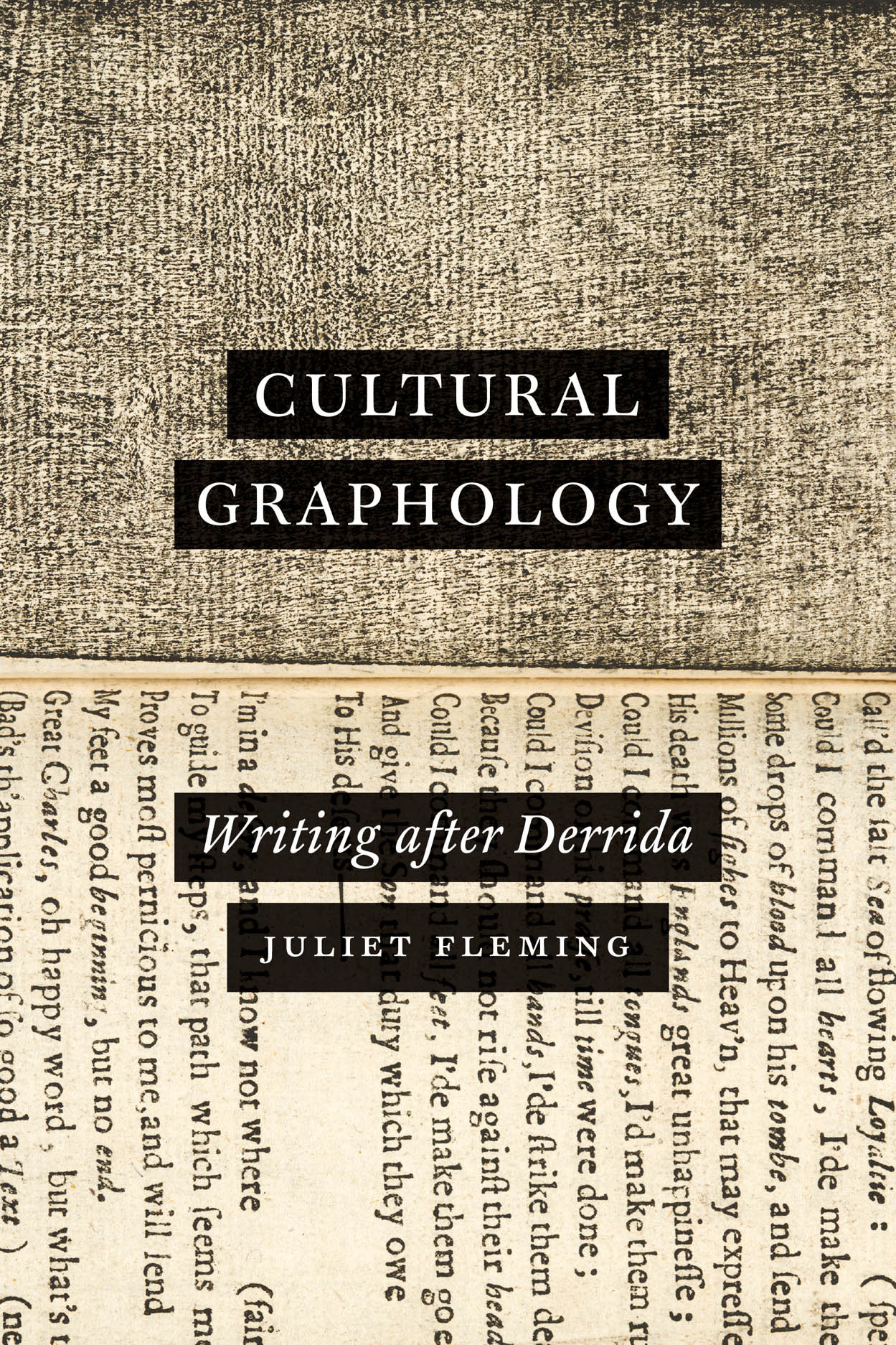 Cultural Graphology: Writing after Derrida Book Cover