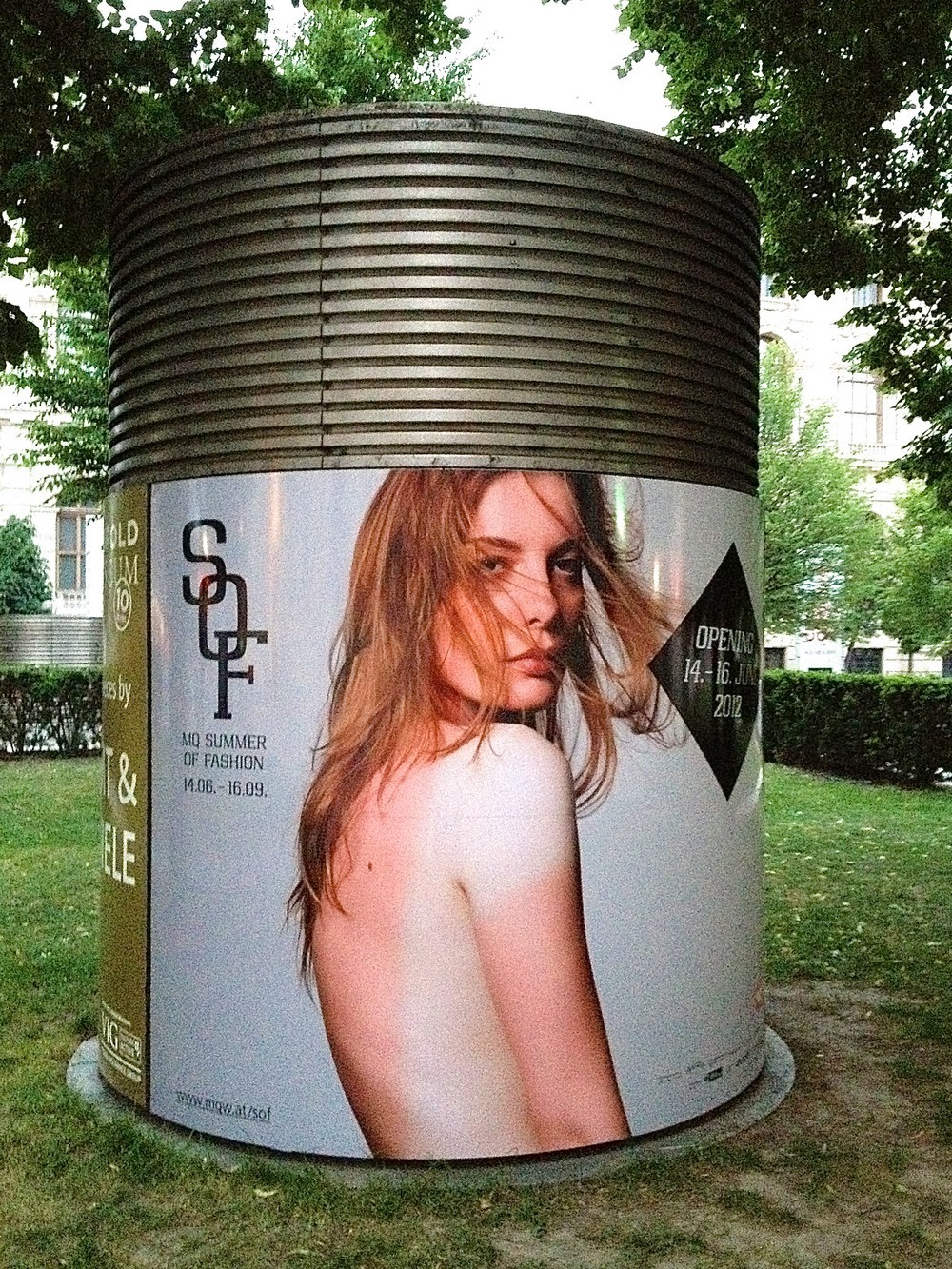 MQ Summer of Fashion advertising pillar.