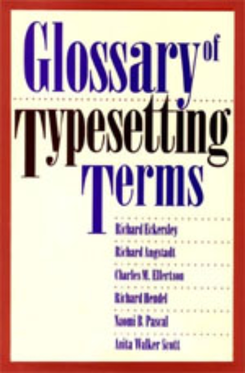 Typography Terms and Definitions