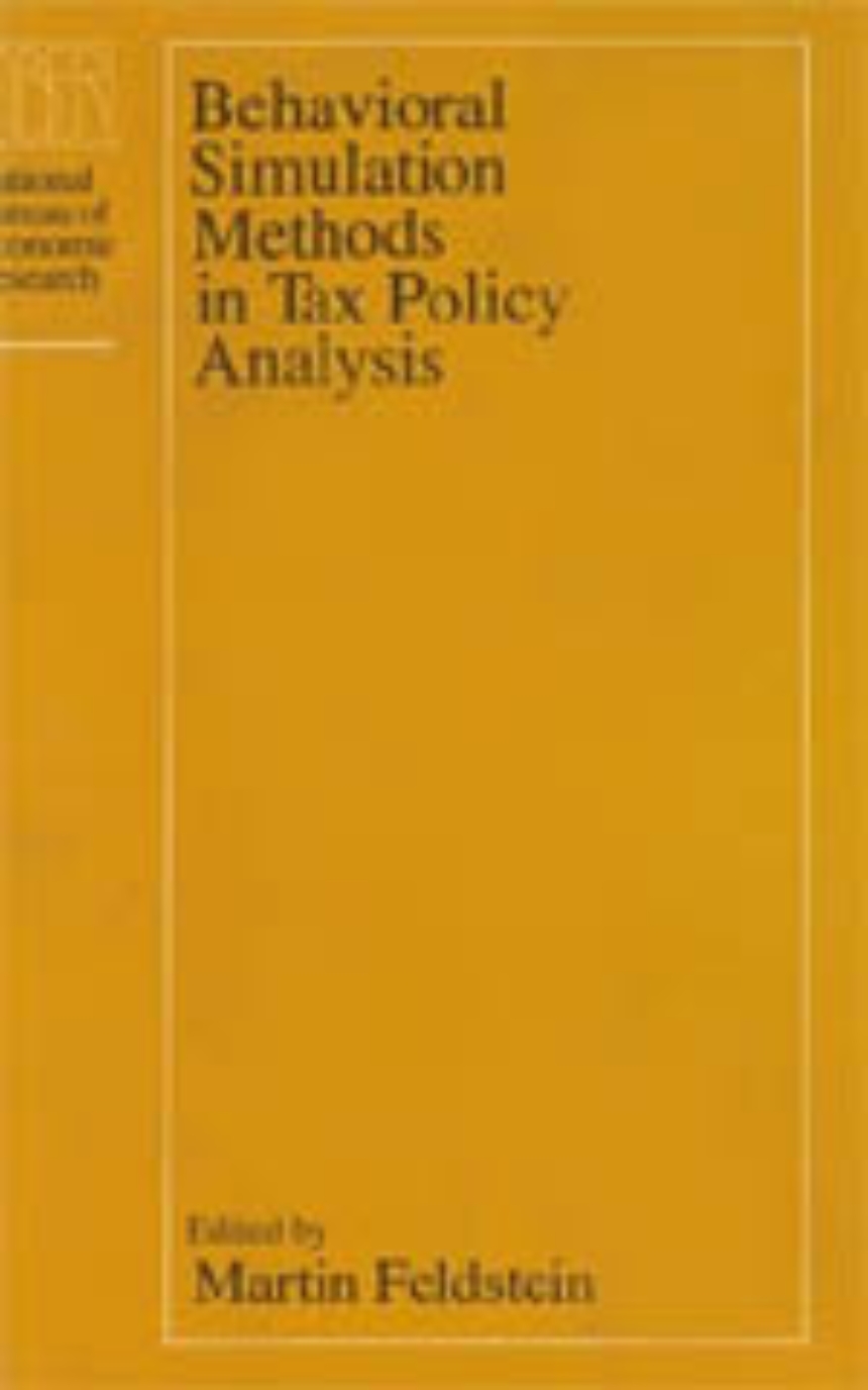 Behavioral Simulation Methods in Tax Policy Analysis