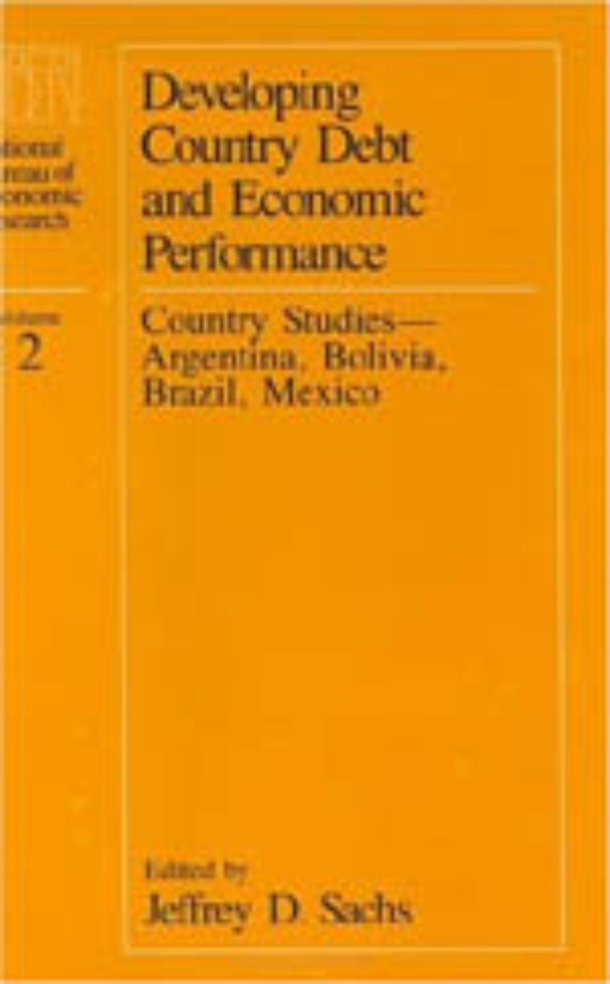Developing Country Debt and Economic Performance, Volume 2