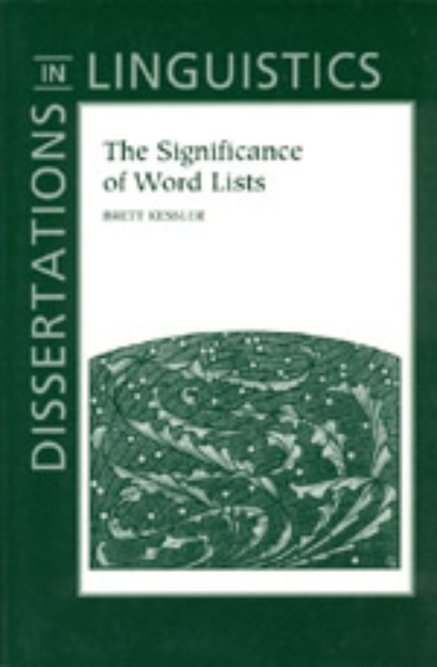 The Significance of Word Lists