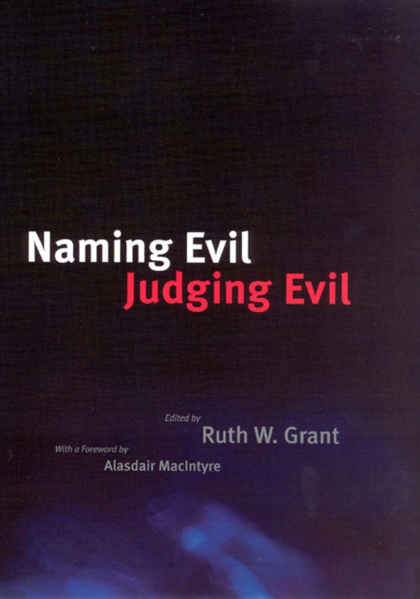 Naming Evil, Judging Evil