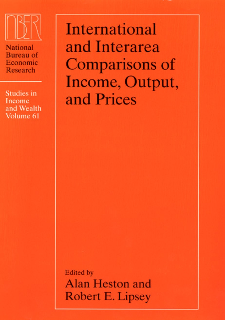 International and Interarea Comparisons of Income, Output, and Prices