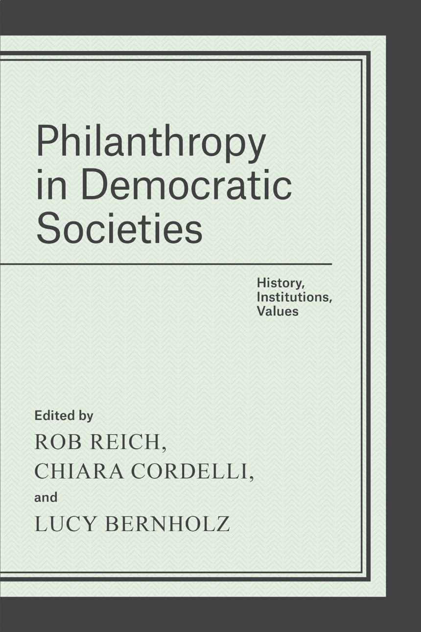 Philanthropy in Democratic Societies