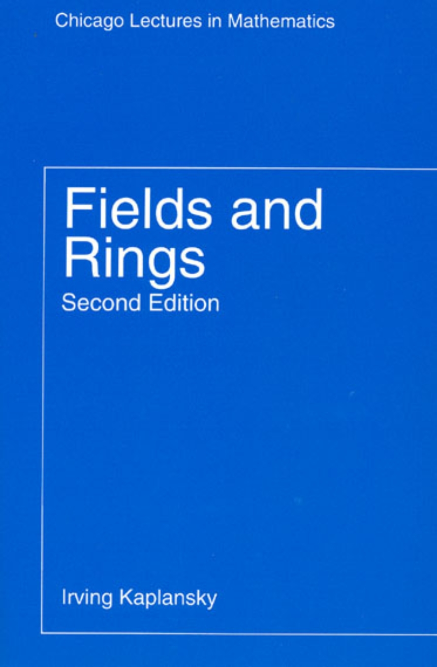 Fields and Rings