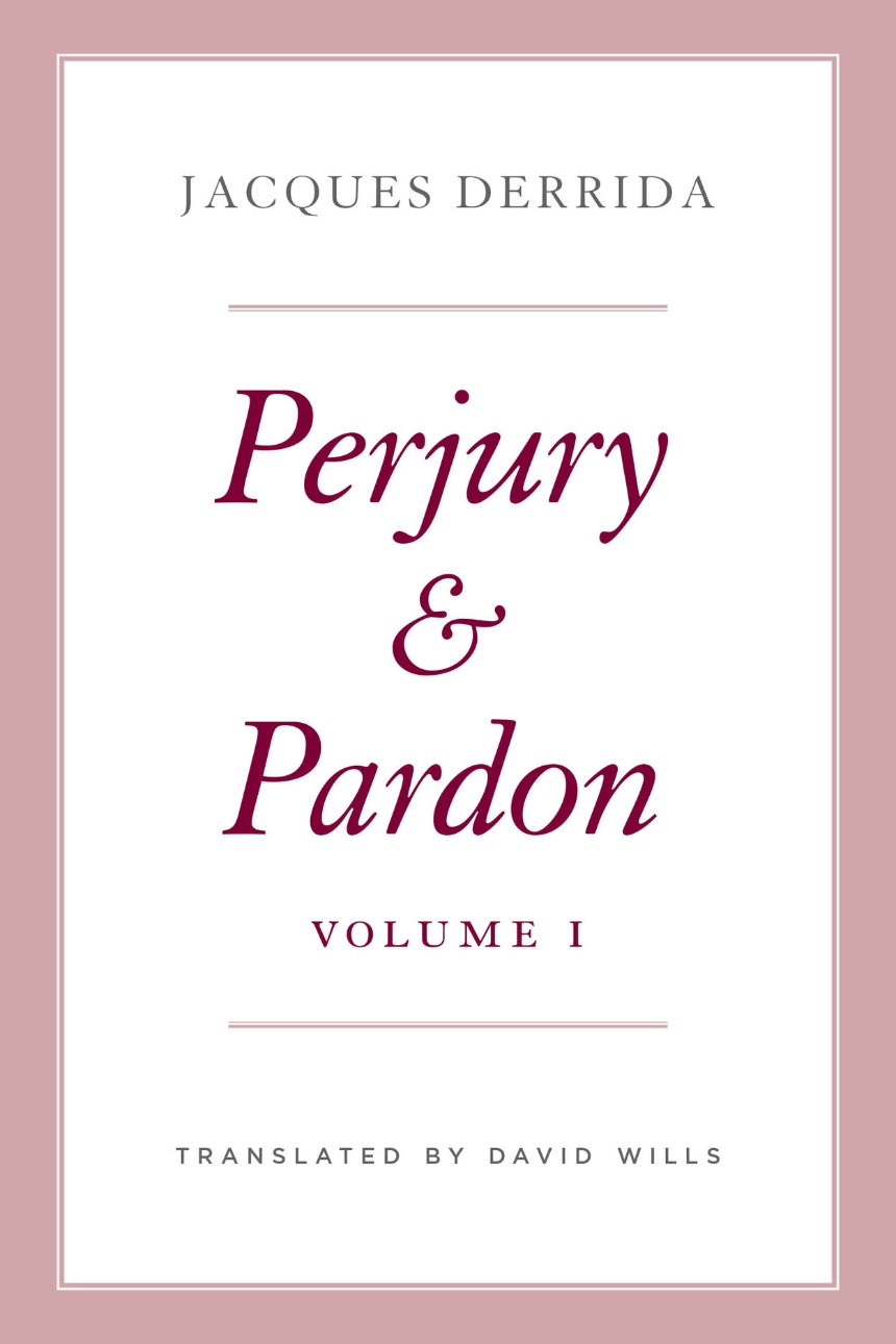 Perjury and Pardon, Volume I Book Cover