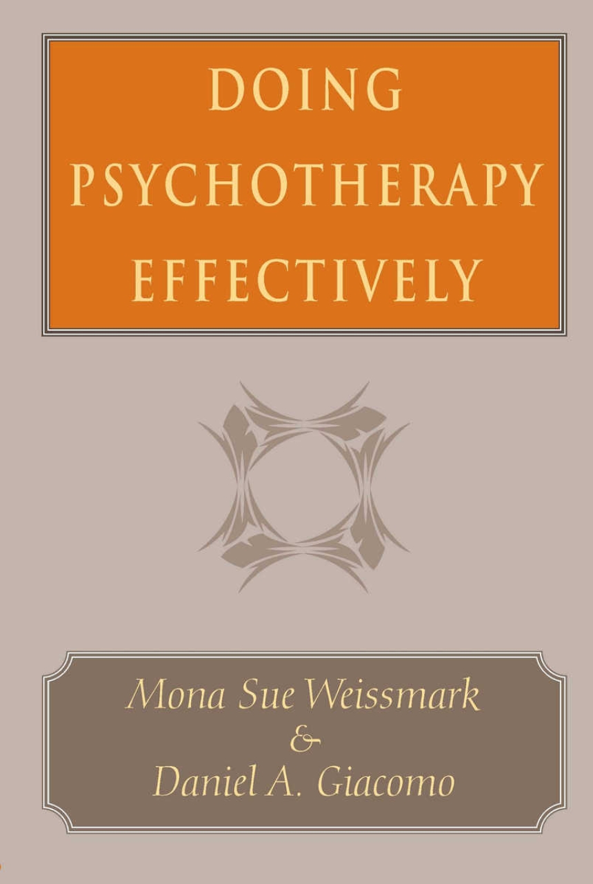 Doing Psychotherapy Effectively