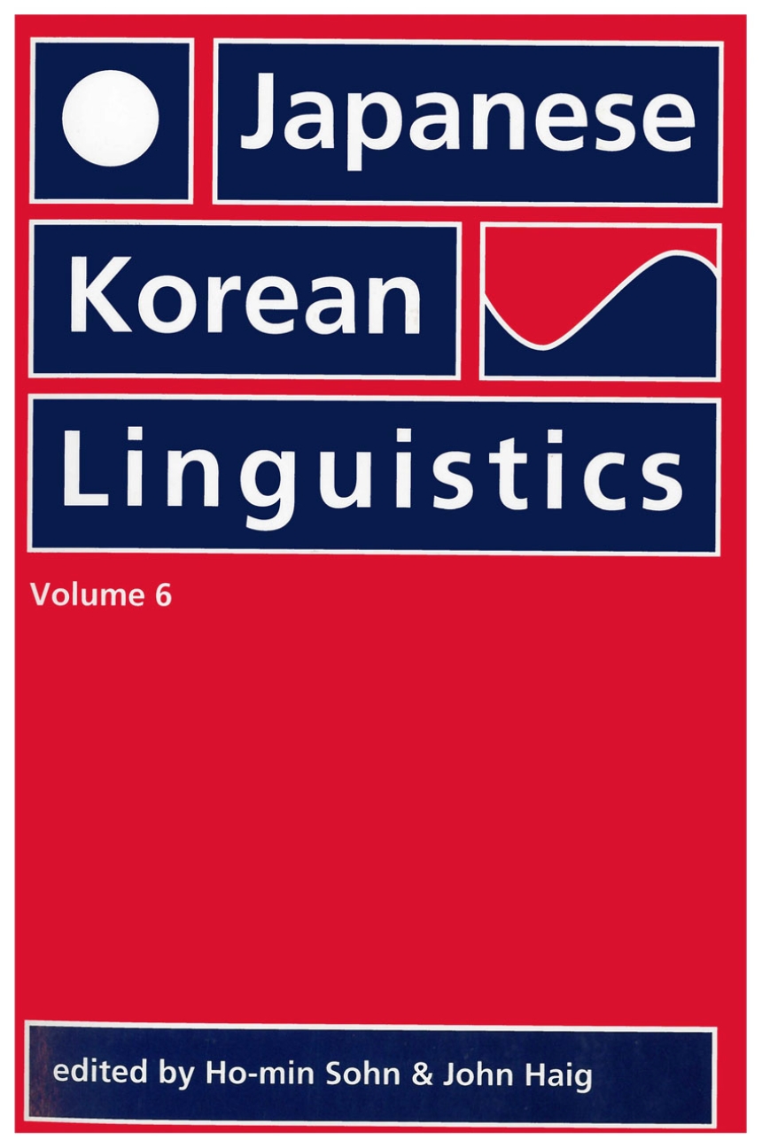 Japanese/Korean Linguistics, Volume 6
