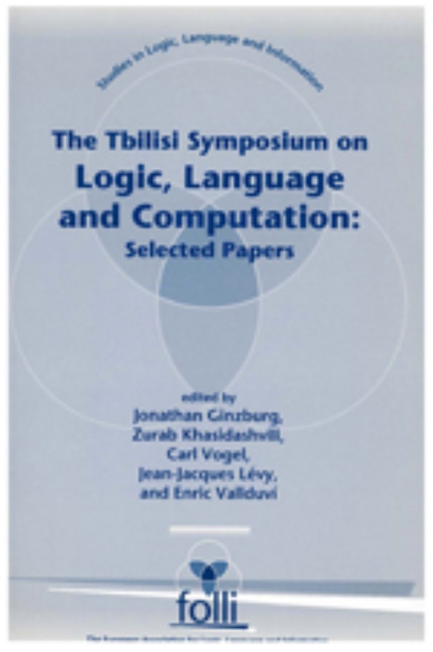 The Tbilisi Symposium on Logic, Language and Computation