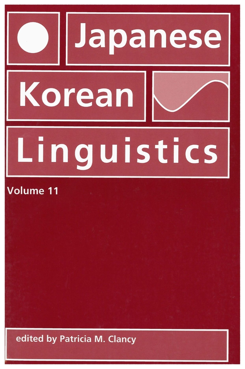 Japanese/Korean Linguistics, Volume 11