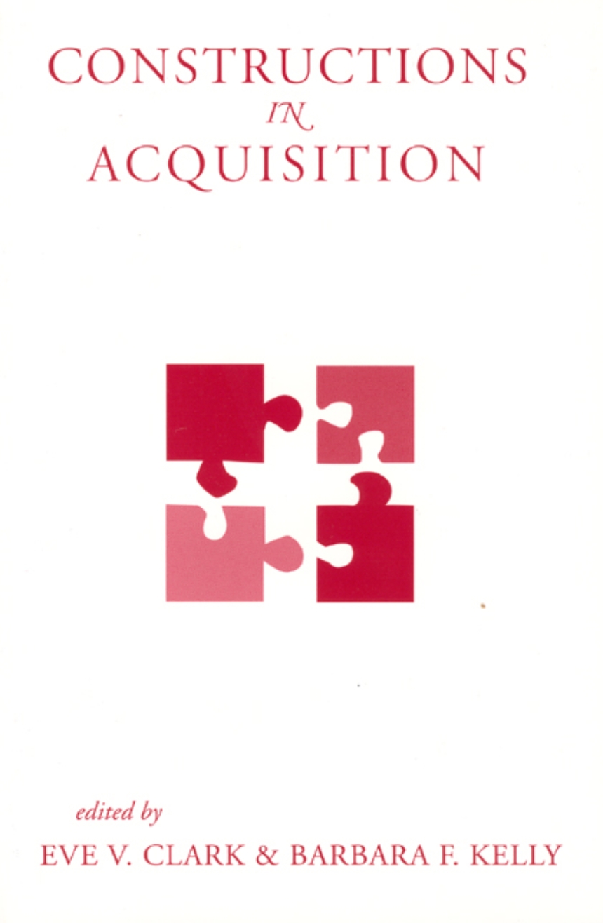 Constructions in Acquisition