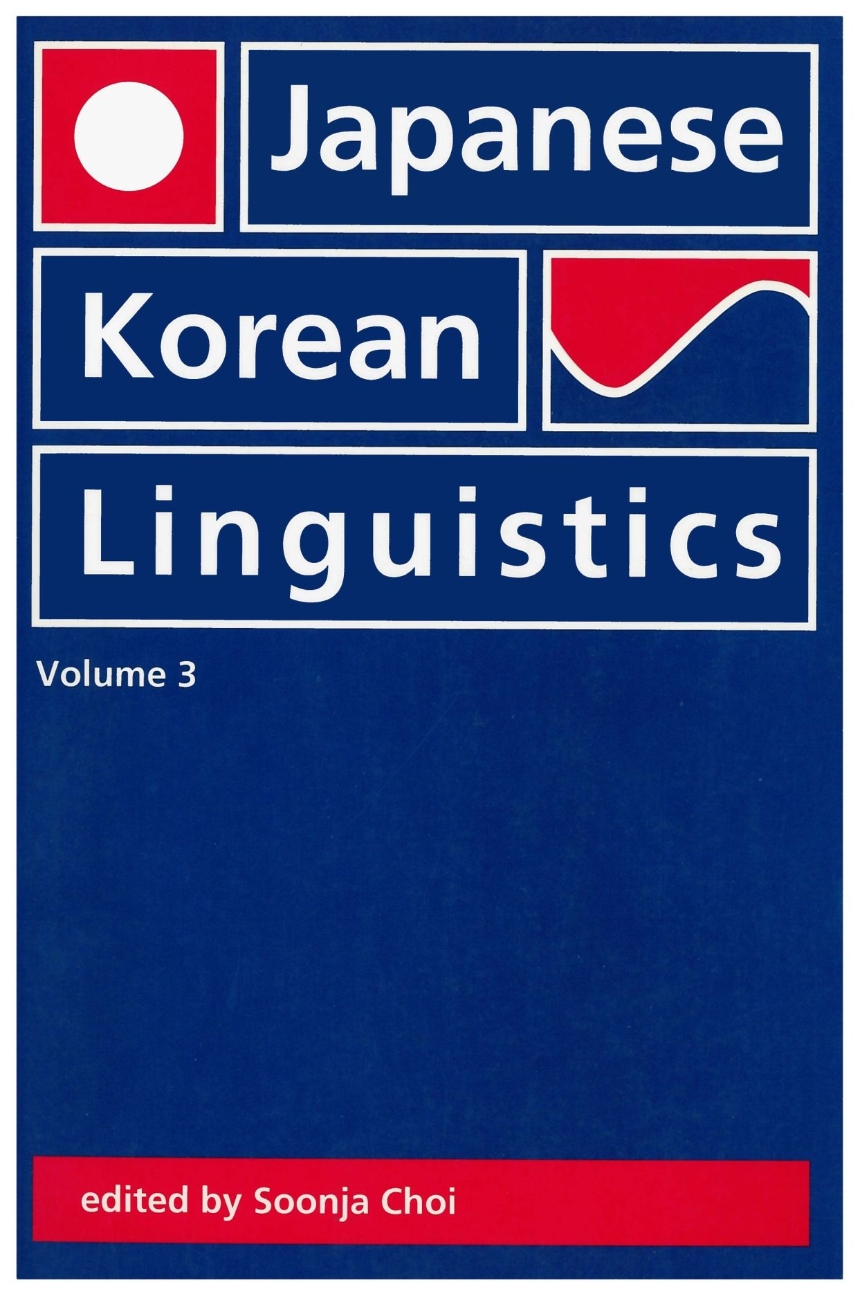 Japanese/Korean Linguistics, Volume 3