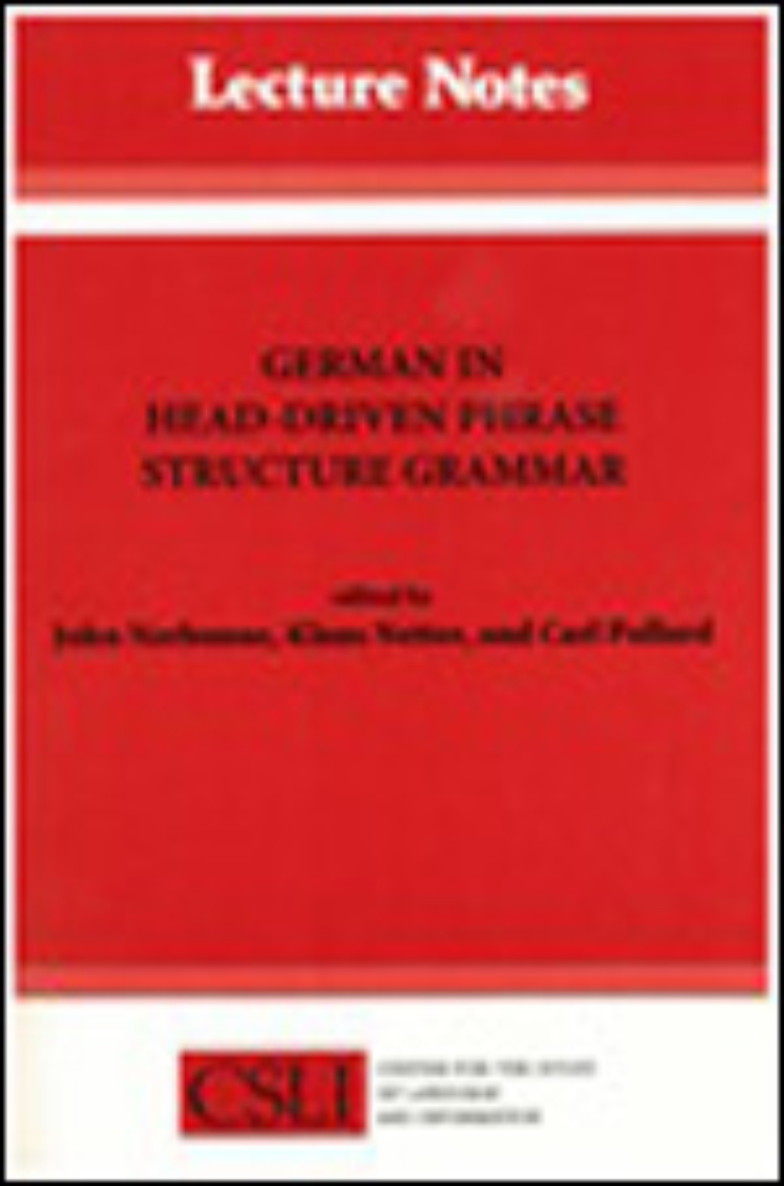 German in Head-Driven Phrase Structure Grammar