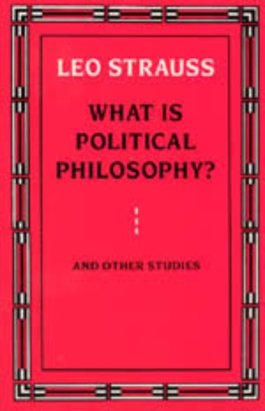What is Political Philosophy? And Other Studies