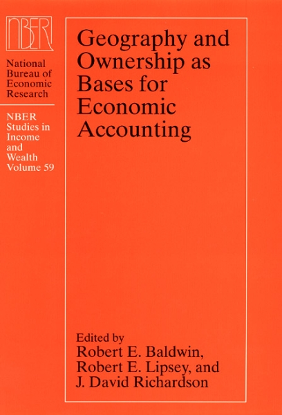 Geography and Ownership as Bases for Economic Accounting