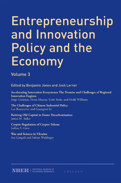 Entrepreneurship and Innovation Policy and the Economy: Volume 3