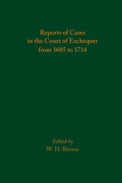 Reports of Cases in the Court of Exchequer from 1685 to 1714