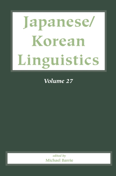 Japanese/Korean Linguistics, Volume 27