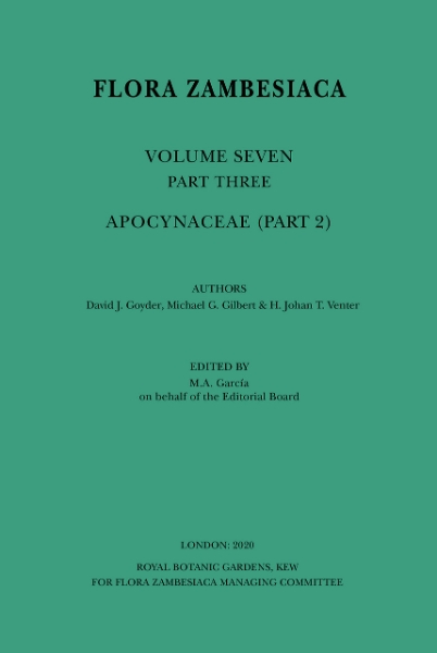 Flora Zambesiaca Volume 7 Part 2: Apocynaceae