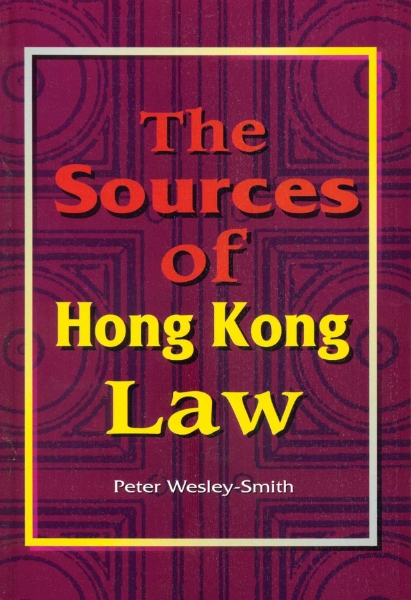 The Sources of Hong Kong Law