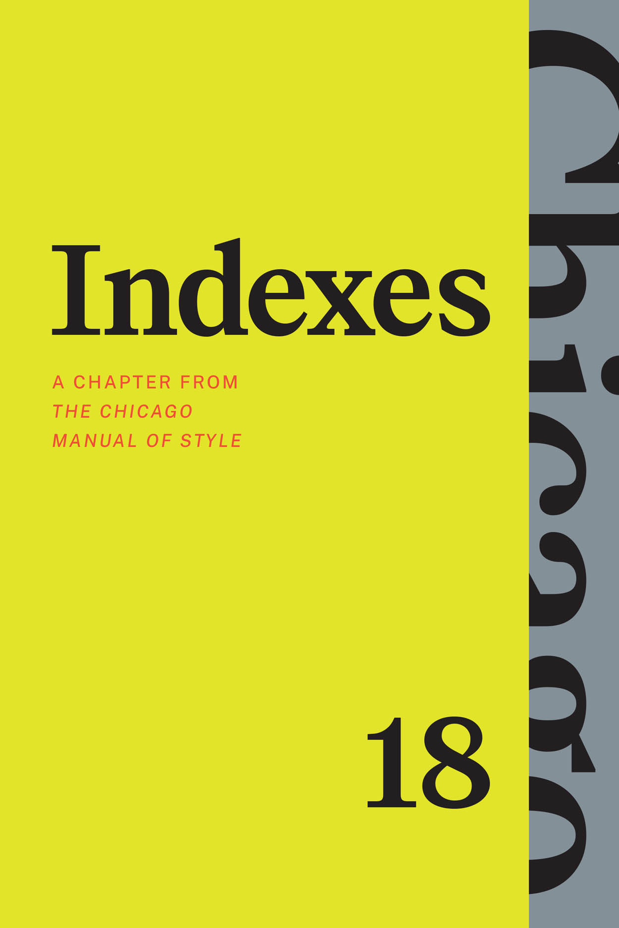 Indexes: A Chapter from 