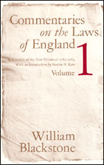 Commentaries On The Laws Of England Volume 1 A Facsimile - 