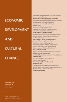 Economic Development and Cultural Change