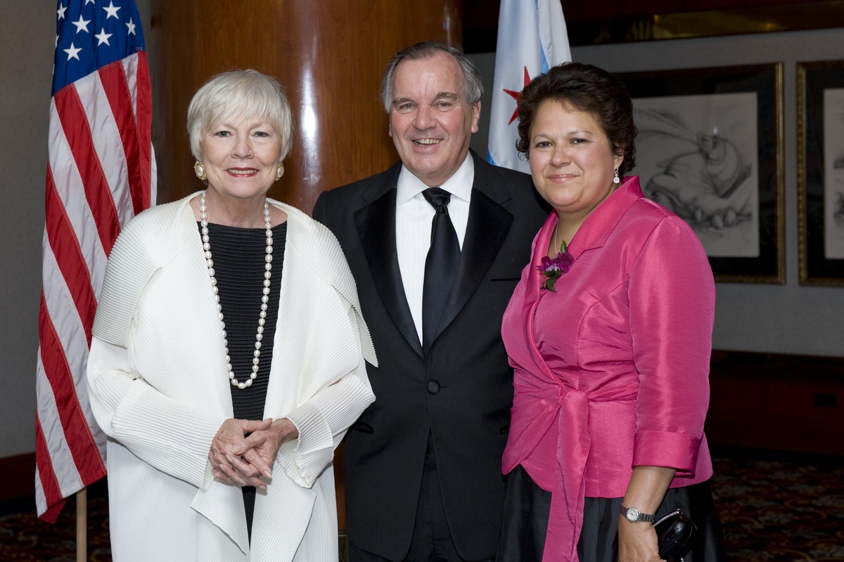 Mayor Daley, his wife, and Patricia Maza-Pittsford