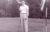 Mike Royko golfing 1954